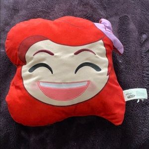 Ariel Disney emoji pillow